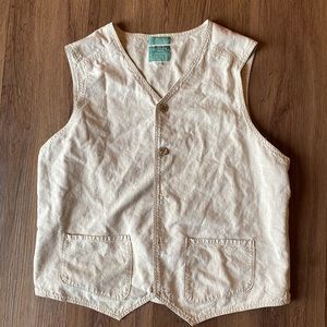 Cotton Linen blend vest